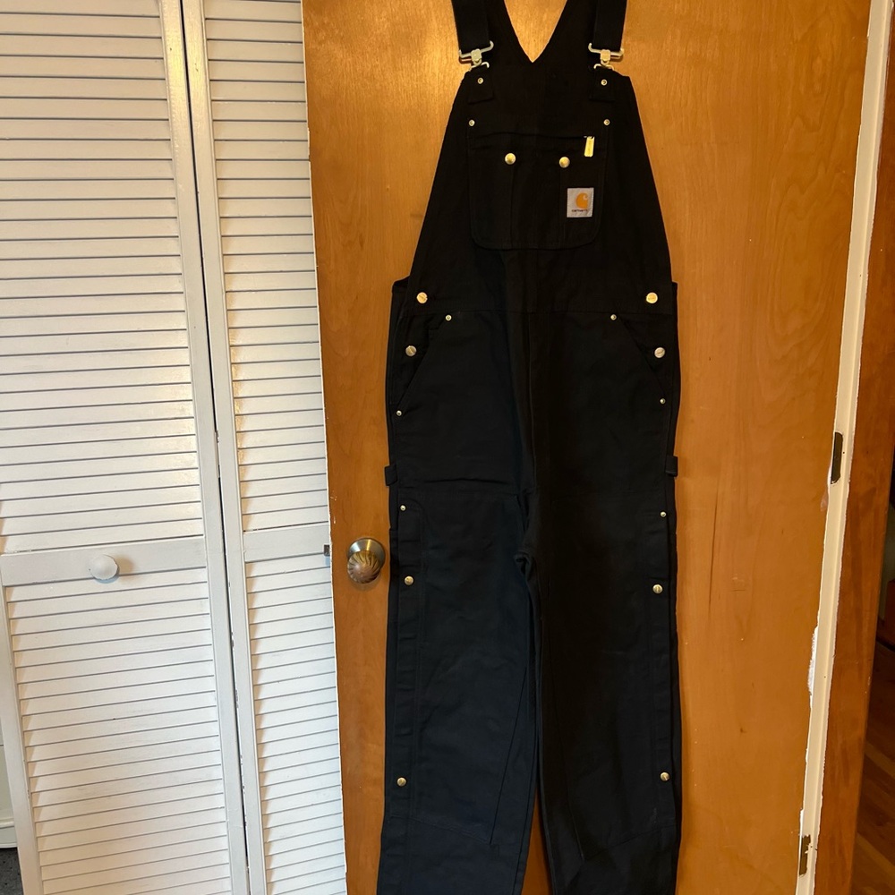 Carhartt Black Men's Cargo Overalls